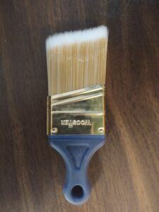 Brush for cutting in and painting trim